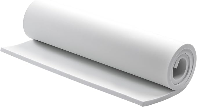 AMZQNART EVA Foam 6mm, Cosplay Foam 16x59 inch White, High Density 90 kg/m³ by AMZQNART