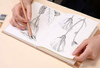 Kraft Cover Drawing Notebook & Sketchbook – Set of 2 Blank Plain Sketch Books – - Image 7