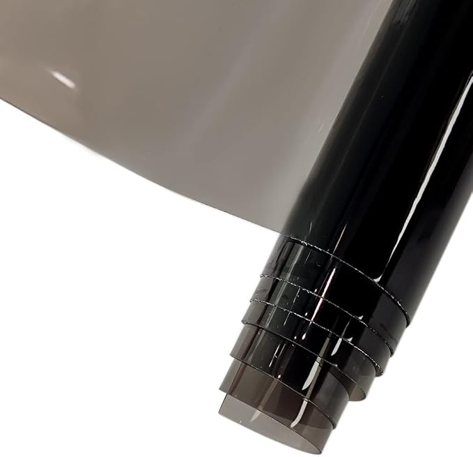 HYANG Grey Transparent PVC Super Clear Holographic Vinyl Faux Leather Sheets 1 by HYANGHAVEPUPVCALLLEATHER
