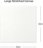 KINGART Stretched White Canvas Set – Square, 48x48 Inch, Triple Gesso Primed – - Image 5