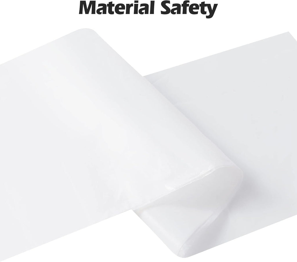 2-4 Gallon Portable Trash Bags,120 Counts Thicken portable Small Garbage Bags for Office, Kitchen,Bedroom Trash Can,Strong Trash Bags（White）