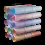 Outus Vinyl Storage Rack Acrylic 15 Holes Vinyl Roll Holder Craft Paper Storage by Outus
