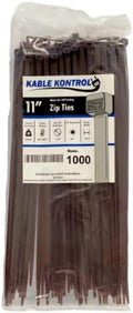 Kable Kontrol Brown Zip Ties 11 Inch 1000 Pcs, 50 Lbs Tensile Strength by KABLEKONTROL%C2%AE