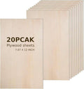 Plywood Board 20PCS 12" x8" x 1/12 inch Basswood Sheets Thin Wood Sheets Perfect by Thiecoc