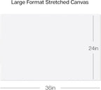 KINGART Stretched White Canvas Set – Rectangle, 24x36 Inch, Triple Gesso Primed - Image 3
