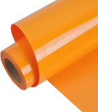 FUNKAKA Light Orange HTV Heat Transfer Vinyl Rolls, Adhesive HTV Vinyl by FUNKAKA