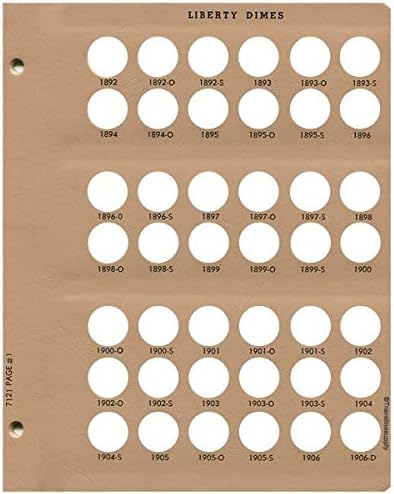 Dansco US Liberty/Barber Dime Coin Album - Image 3