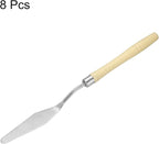 HARFINGTON 8pcs Palette Knife Painting Tool 7.68" Pointed Stainless Steel Blade - Image 3