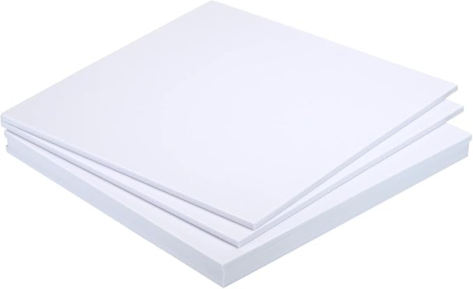 MECCANIXITY EVA Foam Sheets White 9.8 Inch x 9.8 Inch 5mm Thick Crafts Foam by MECCANIXITY