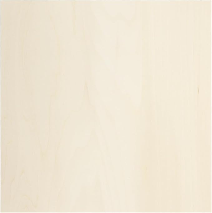 MECCANIXITY Basswood Sheet 11.8 x 11.8 x 0.16 Inch Unfinished Wood Boards by MECCANIXITY