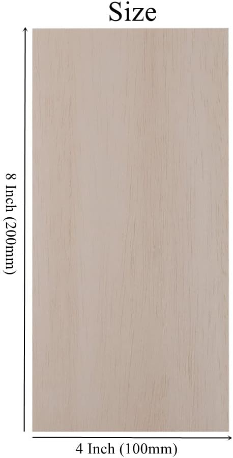 12 Pack Balsa Wood Sheets 1/8 x 4 x 8 Inch Natural Wood Color Unfinished Wood - Image 4