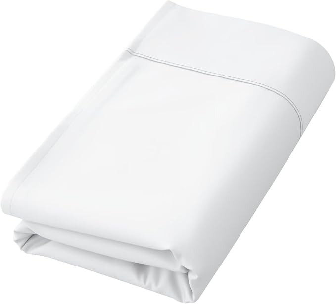 Cotton Flat Sheets Only, 600 TC 100% Cotton Flat Sheet Top Sheet Only, Twin by ShunjieHome