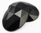 40x30mm Jet Black H101 Large Flat Back Oval Acrylic Rhinestones Cosplay Costume - Image 2
