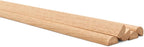 Split Oak Dowel Rods 1-inch x 36-inch, Unfinished Fluted Molding Trim - Image 4