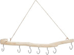 7 Hook Natural Driftwood Decorative Branches Farmhouse Home Wall Hanging Decor by SOFPLATE