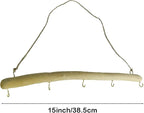 15 inch Natural Driftwood Decorative Branches Wall Hanging Jewelry Organizers - Image 5