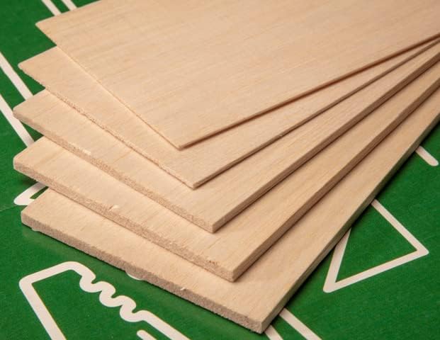 Balsa Wood Sheets, Model Grade Hobby Craft Balsa Wood Thin Plank, Wood Burning - Image 3