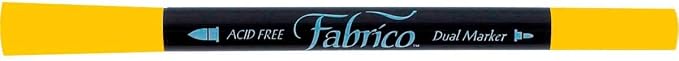 Tsukineko Dual-Ended Fabrico Marker Color-Fast, Lemon Yellow - Image 3