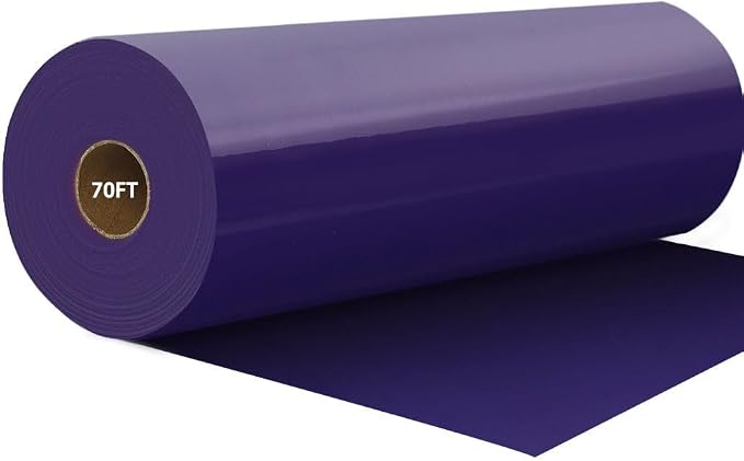 FUNKAKA Purple HTV Heat Transfer Vinyl Rolls, Adhesive HTV Vinyl by FUNKAKA