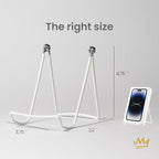 KINGDOM SOLUTIONS MADE IN USA 12-Pack Adjustable White Metal Easels - Image 4