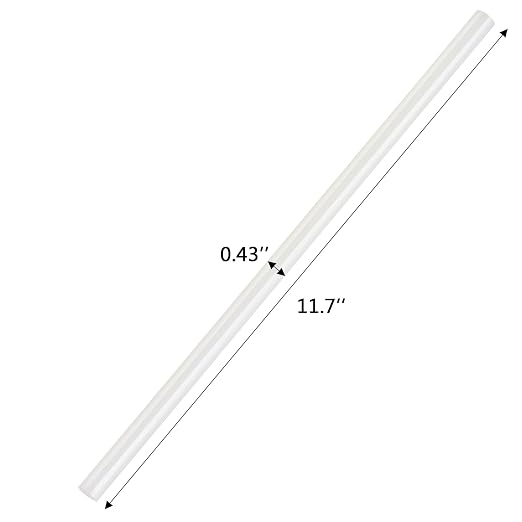Full Size 11. 8" x 0.43" Hot Glue Sticks 50pcs Transparent Extra Long Hot Glue - Image 2