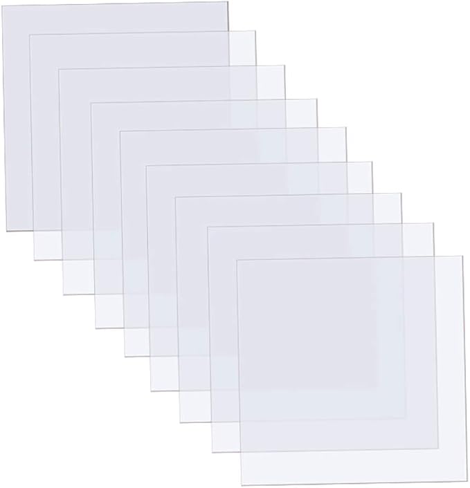15 Pack 6 mil Blank Mylar Stencil Sheets | 12 x 12 Inch Clear Blank Plastic by ArtCute