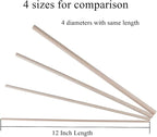 12 Pack Round Wood Dowel Rods 3/8x3/8x12 Inch Balsa Wood Sticks φ3/8 Inch - Image 4