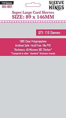 Sleeve Kings Super Large Card Sleeves 89 X 146 mm - Image 3