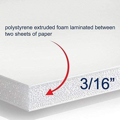 Foam Board 16 x 20 x 3/16", Foam Core Board Sheets, Acid Free Foamboard - Image 4