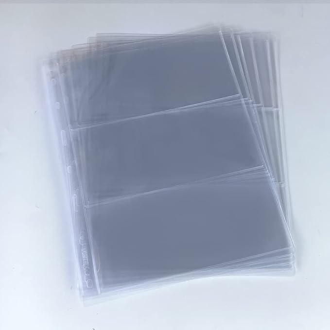 3 Pockets Paper Money Collection Supplies Pages 10 Sheets Money Page Holder | - Image 4