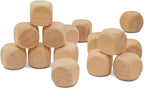 Blank Dice 3/4 inch x 3/4 inch, Small Wooden Craft Cubes by Woodpeckers