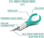 Excel Blades K71 Fingertip Craft Knife, #11 Blade, Rubber Grip - Image 2