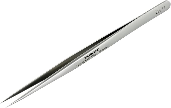 TOWOT Precision Tweezers, Stainless Steel Pointed Tweezers by TOWOTPrecisionTool