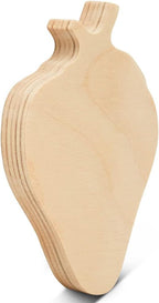 Strawberry Cutout 4-inch, 1/2 inch Thick, Unfinished Wood Crafts - Image 4