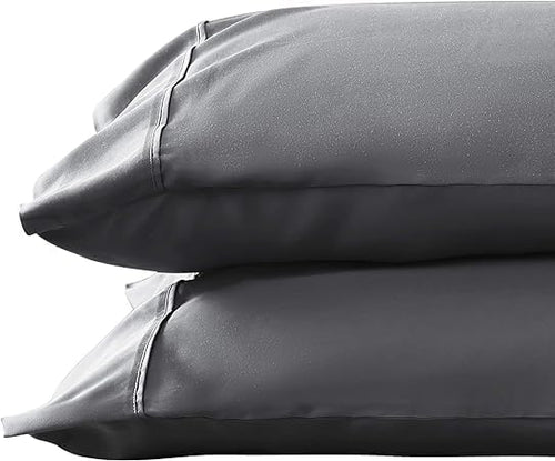 1000 TC Dark Gray Standard Pillowcases Set of 4 100% Egyptian Cotton Pillow by GoodSleepBedding
