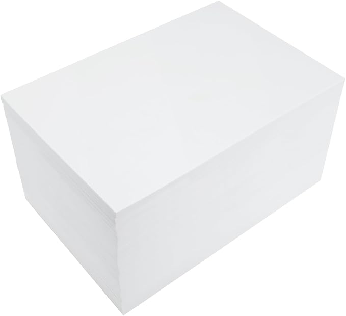 DAJAVE 50 Pack White EVA Foam Sheets, 3mm Thick, 8x12 Inch Crafts Foam Sheets by DAJAVE