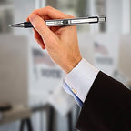 Zebra Pen F-301 Retractable Ballpoint Pen, Stainless Steel Barrel, Fine Point - Image 3