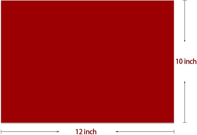 3D Puff Heat Transfer Vinyl 3 Sheets 12"x10"-Red Color | Puffy Iron-On Vinyl - Image 2