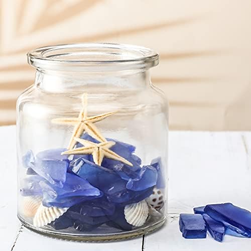 Jetec 11 oz Sea Glass for Crafts Pieces Decor Flat Frosted Sea Glass Vase - Image 7