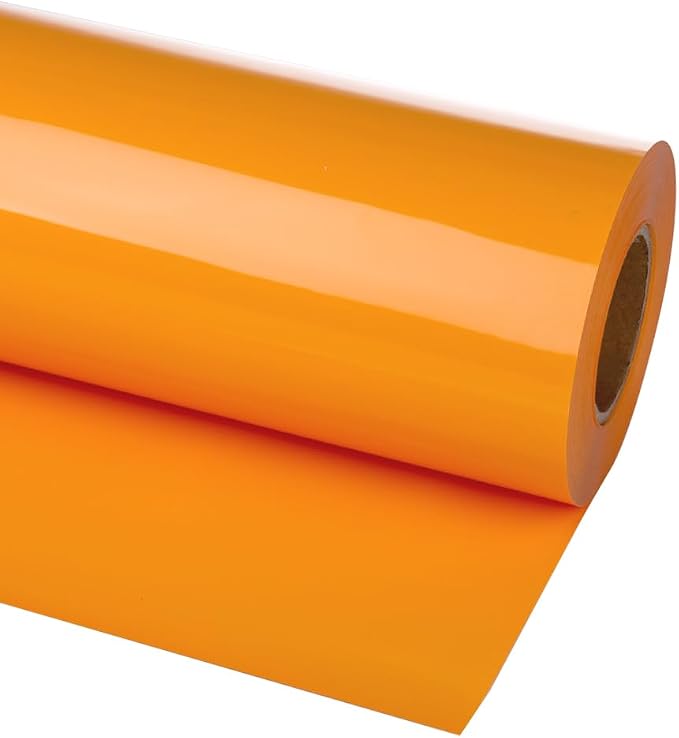 guangyintong Heat Transfer Vinyl Light Orange HTV Rolls, Matte Surface PU by guangyintong