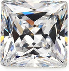 100pcs 2x2mm AAAAA Square White Princess Cut Loose Cubic Zirconia CZ Stone by Unknown