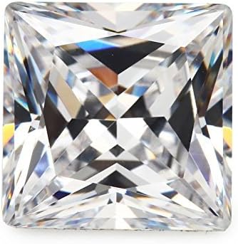 100pcs 2x2mm AAAAA Square White Princess Cut Loose Cubic Zirconia CZ Stone by Unknown