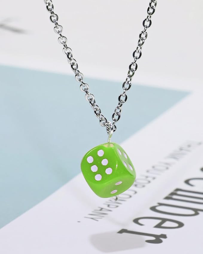 Tupalizy 10mm Acrylic Dice Beads Small 6 Sided Dice Charms - Image 5