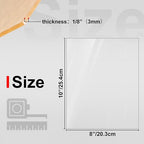 KINLINK 8x10 Plexiglass Sheets 1/8 inch Thick, 3mm Clear Cast Acrylic Sheet - Image 2