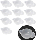 Luckycivia 10 Pcs Silicone Mold Cup Dispenser, Mini Measuring Cup, Color by Unknown