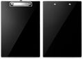 2 Pack Acrylic Clipboard, Glossy Black, 12.5 x 9 in Letter Size | 2mm hard by Kauliopa