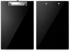 2 Pack Acrylic Clipboard, Glossy Black, 12.5 x 9 in Letter Size | 2mm hard by Kauliopa