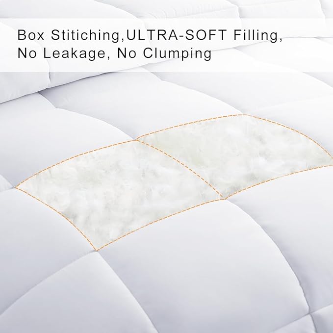 COHOME Premium California King Size Comforter, All-Season Quilted Down - Image 3