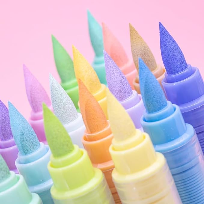 Guangna Water-Based Acrylic Markers Set, 24 Colors acrylic paint markers - Image 3