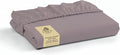 Linen Home 100% Cotton Percale Weave Fitted Sheet, Full Size, Prelude Purple by LINENHOME